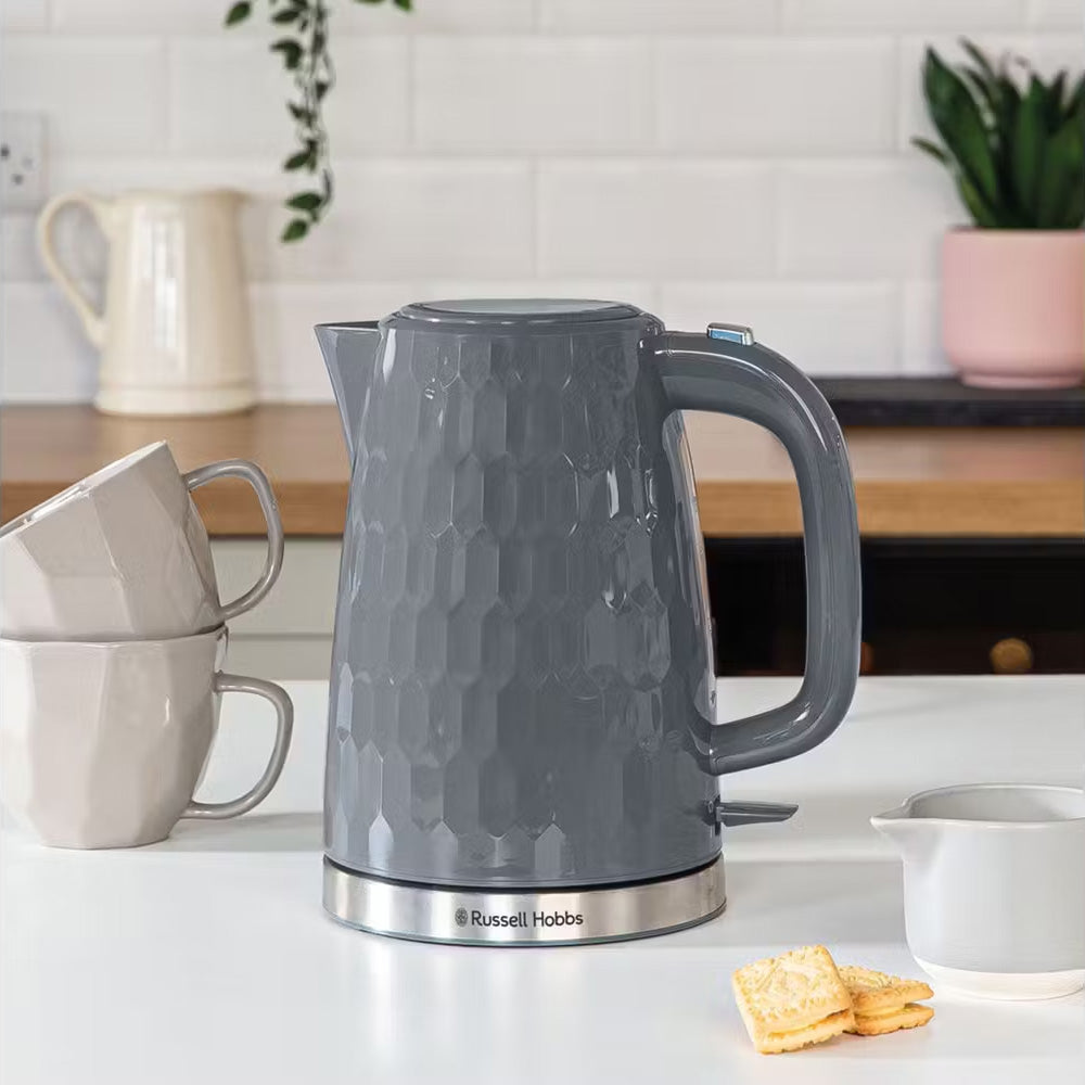 Jarro Elétrico RUSSELL HOBBS Honeycomb Cinza