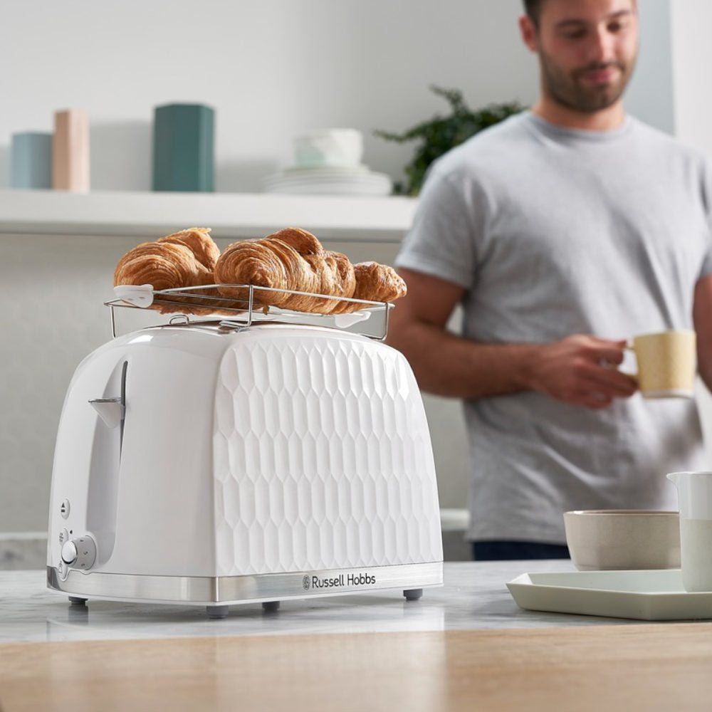 Torradeira RUSSELL HOBBS Honeycomb Branca