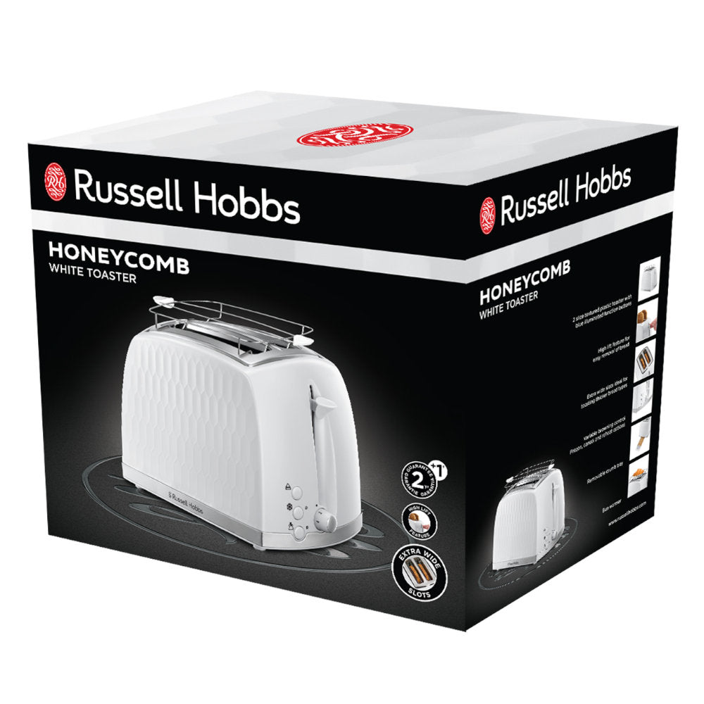 Torradeira RUSSELL HOBBS Honeycomb Branca