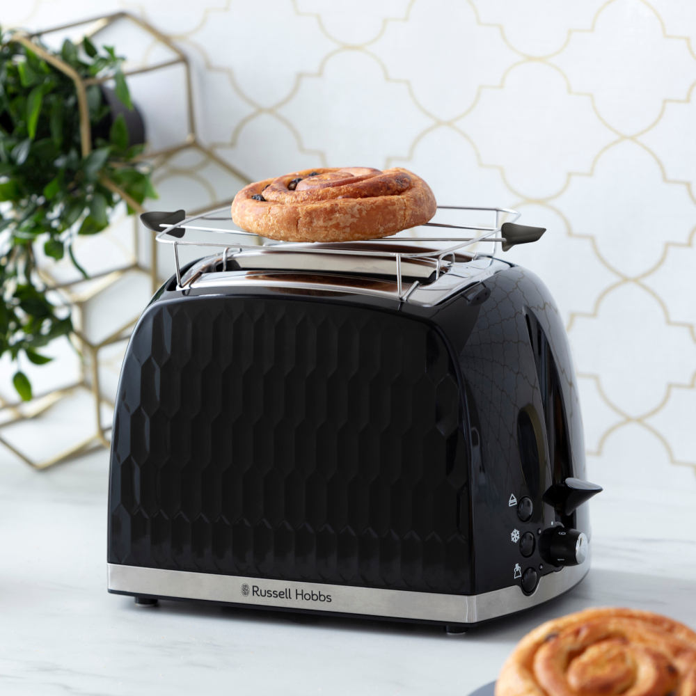 Torradeira RUSSELL HOBBS Honeycomb Preta