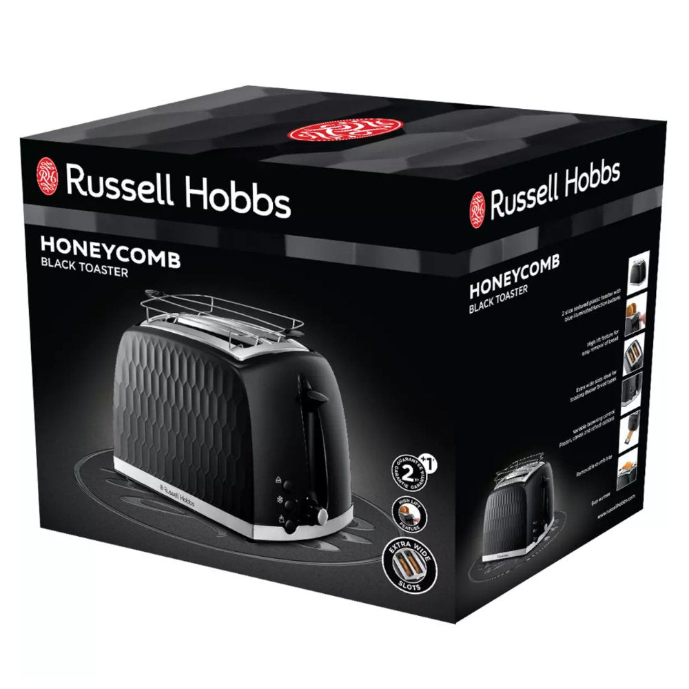 Torradeira RUSSELL HOBBS Honeycomb Preta