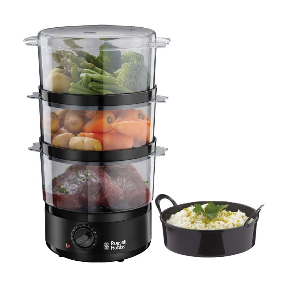 Máquina Cozedura Vapor RUSSELL HOBBS Compact Preto Mate
