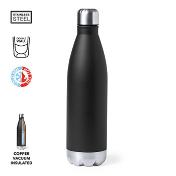 Garrafa Térmica Preta 750ml