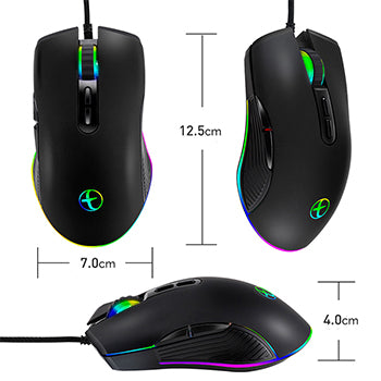 Rato Gaming 3200DPI 7 Botões RGB LED