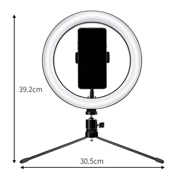 Ring Light 10 Pol 6500K Suporte + Tripé