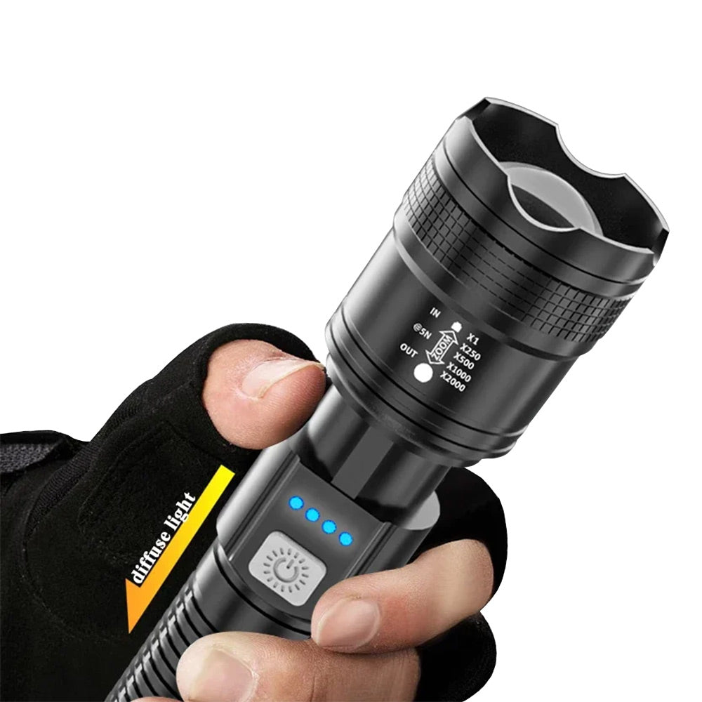 Lanterna Recarregável FLASHLIGHT INTENSO 2000 Lumens