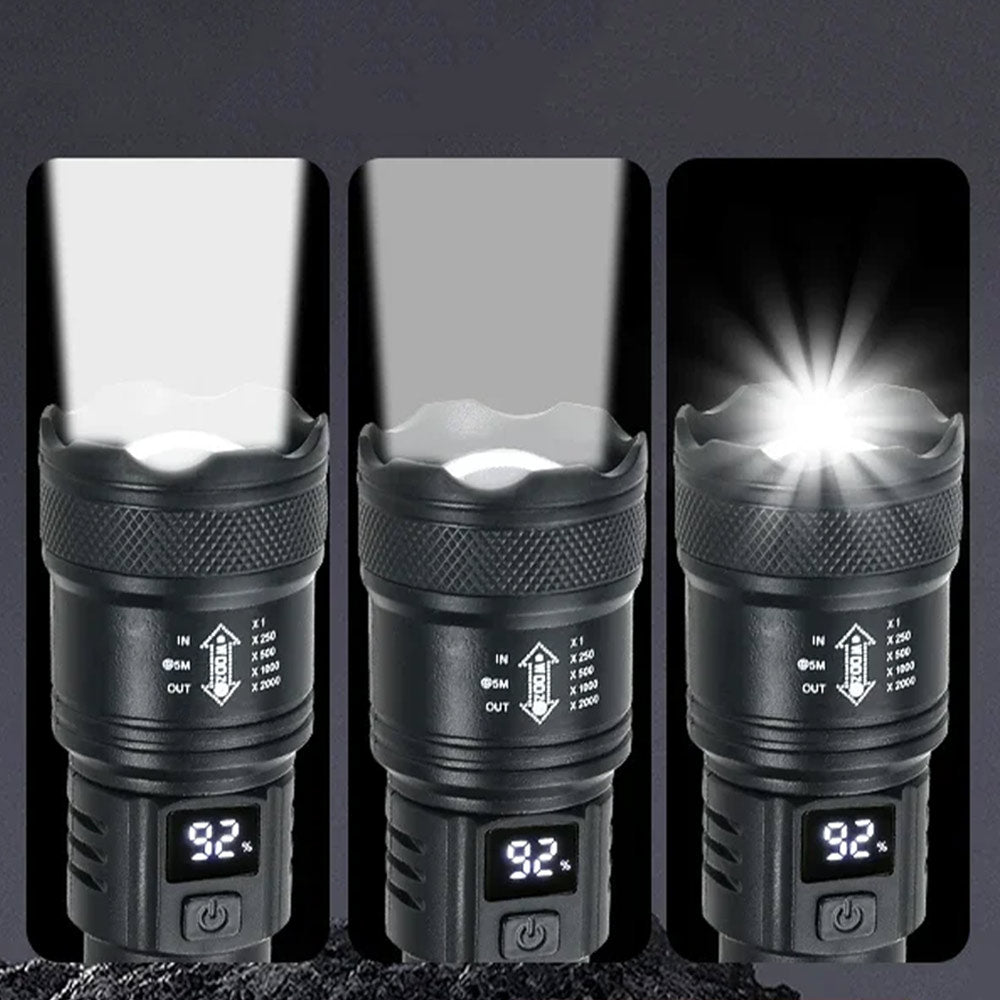 Lanterna Recarregável FLASHLIGHT INTENSO 2000 Lumens