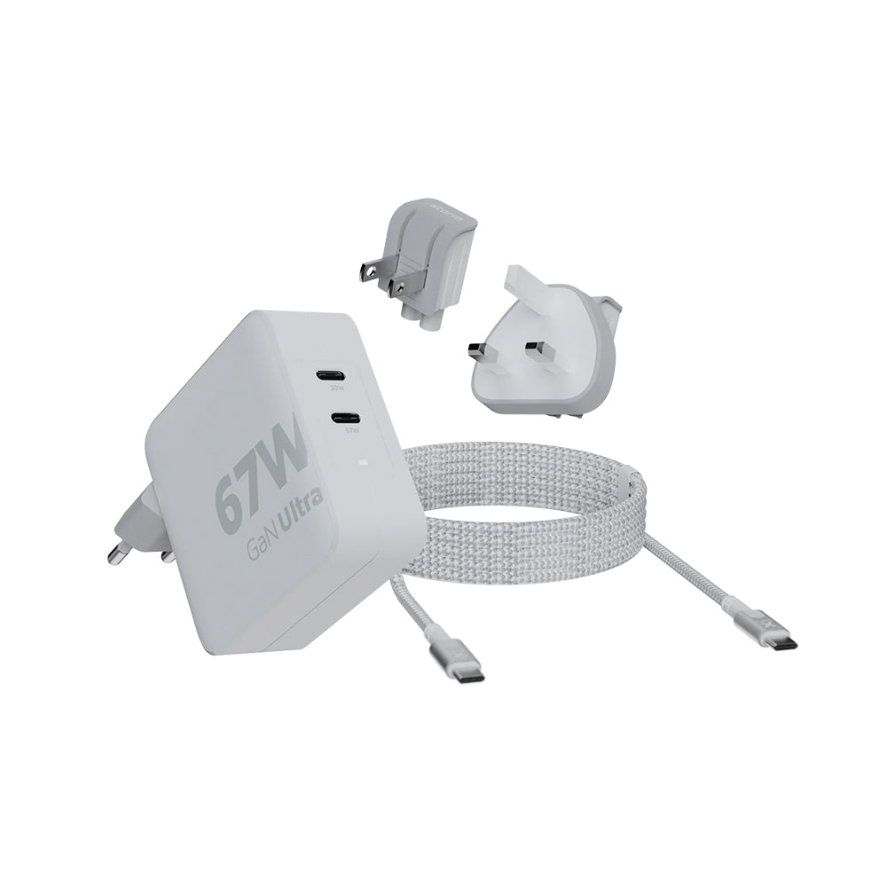 Carregador USB-C PD/GaN 67W Branco