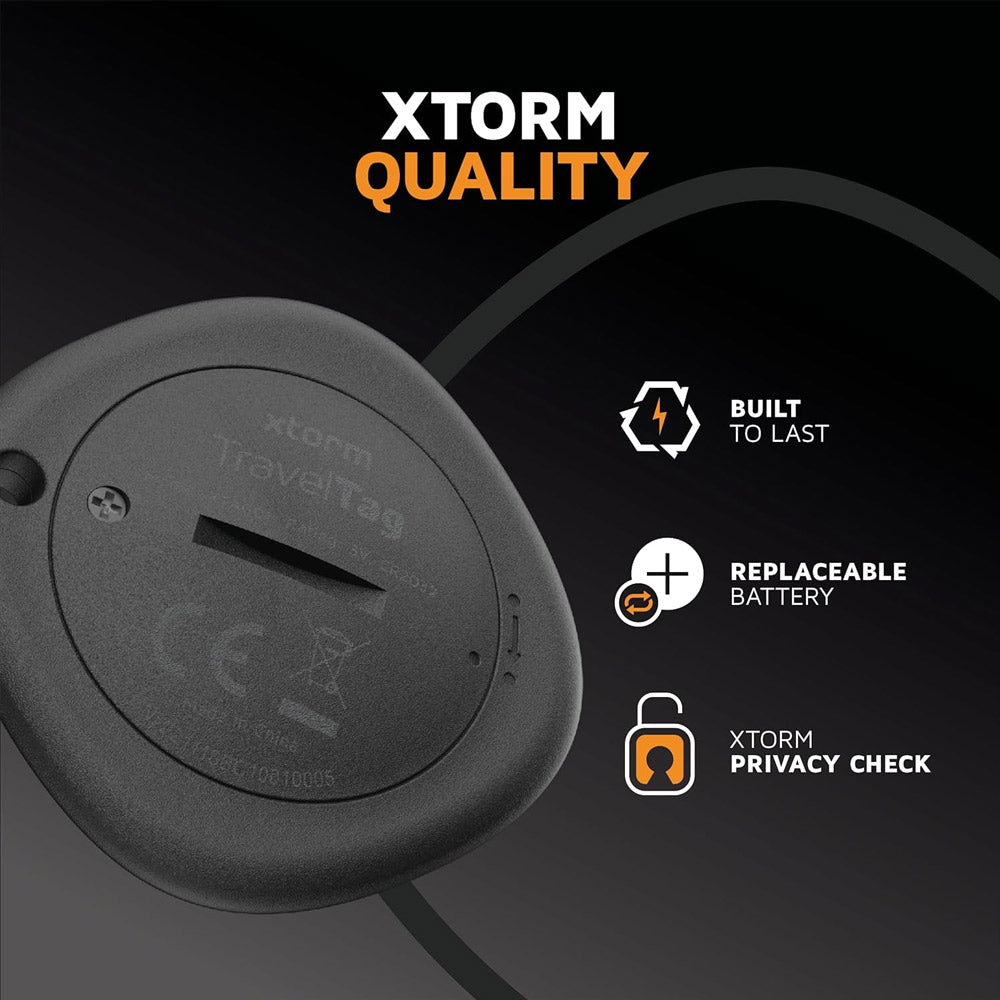Localizador Bluetooth Objetos p/ Apple TravelTag Preto 3un