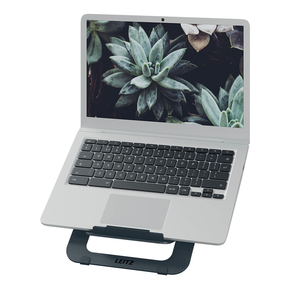 Base Notebook até 17 Pol Ajustável Ultra-Fino Cinza Escuro