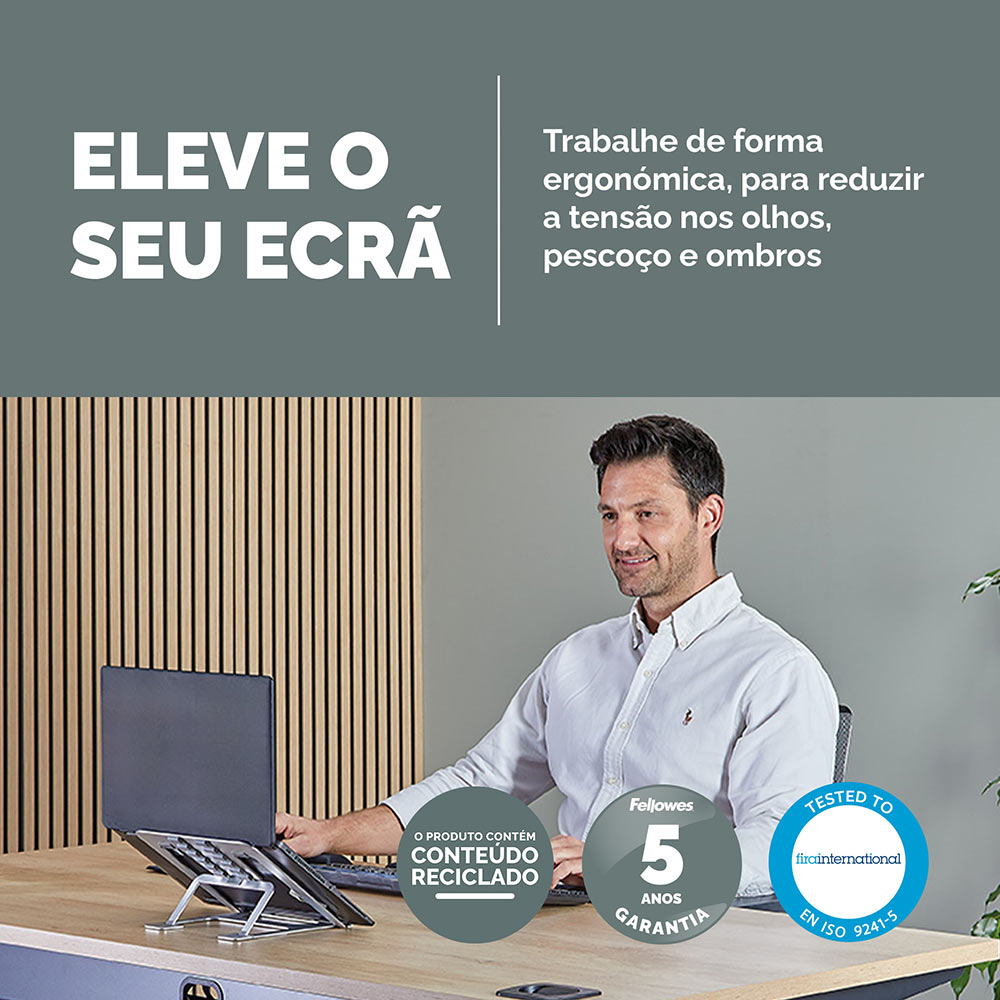Base Notebook até 15 Pol Ajustável Alumia Prata