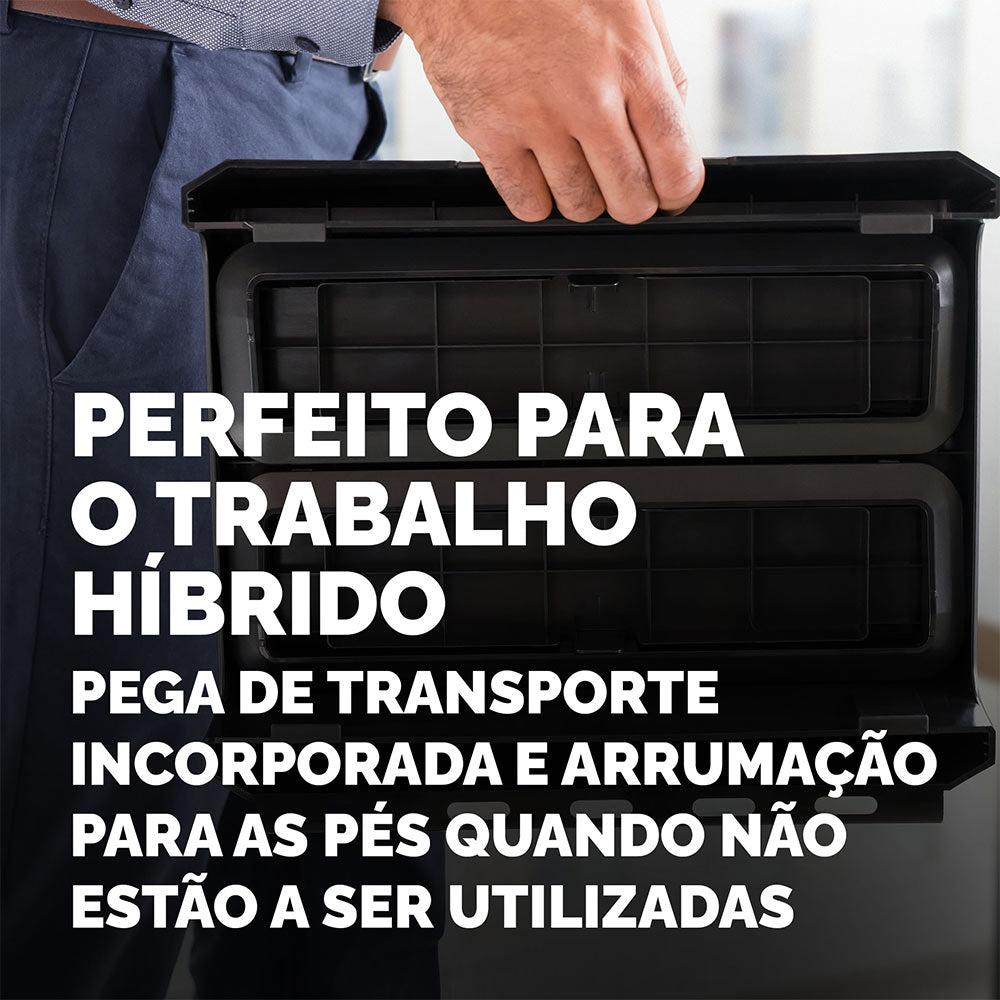 Base Monitor 8.20x35.40x30.40cm Reciclável Breyta Preto