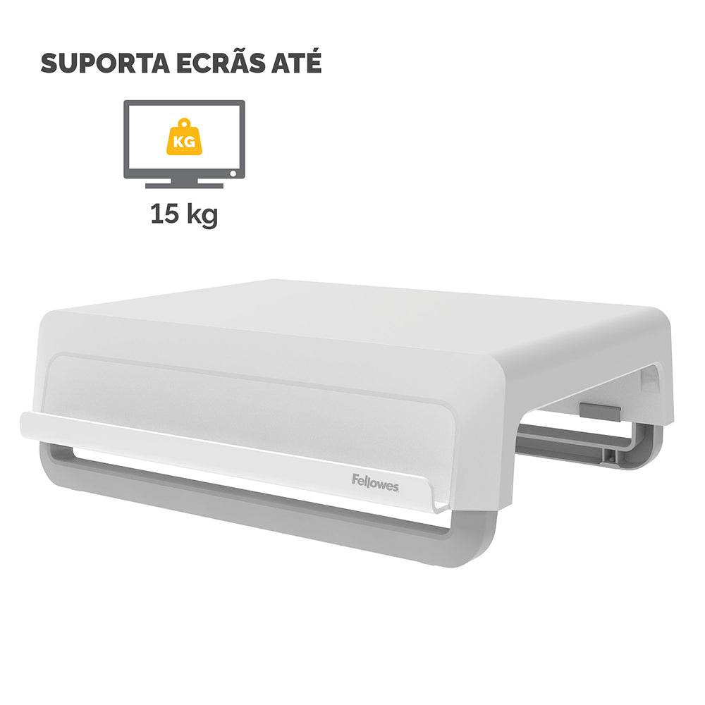 Base Monitor 8.20x35.40x30.40cm Reciclável Breyta Branco
