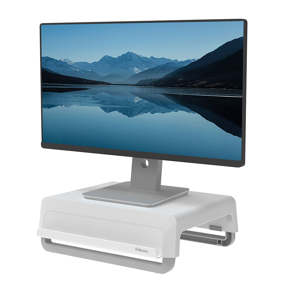 Base Monitor 8.20x35.40x30.40cm Reciclável Breyta Branco