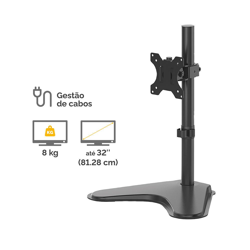 Suporte Mesa 1 Monitor até 32 Pol Seasa Preto