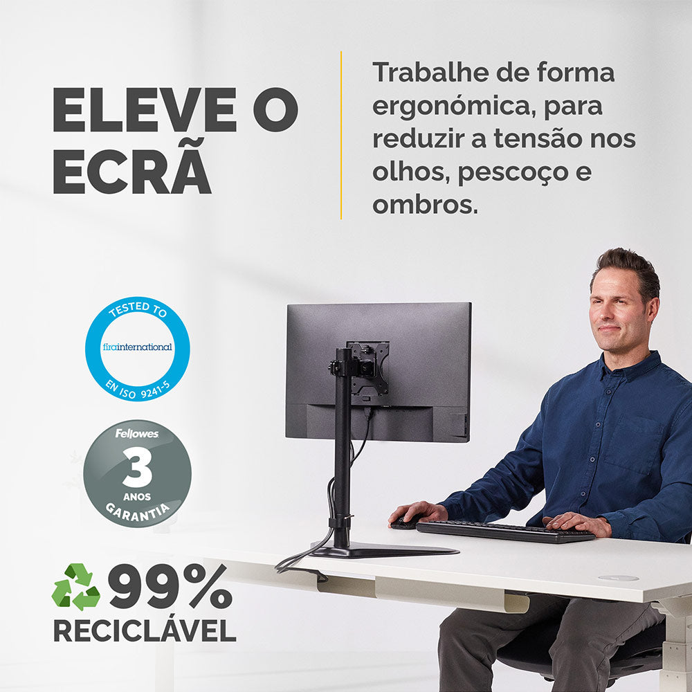 Suporte Mesa 1 Monitor até 32 Pol Seasa Preto
