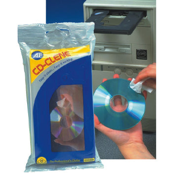 Toalhetes Limpeza CDs / DVDs 25un