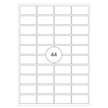 Etiquetas Resistentes 048,5x025,4mm 20Fls Transp. Apli 880un
