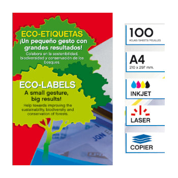 Etiquetas 070x035mm 100Fls A4 Apli 2400un