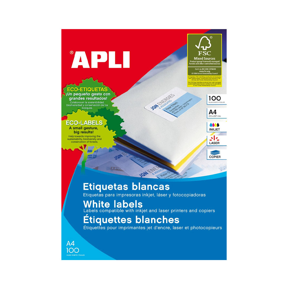Etiquetas 105x029mm 100Fls 01299 Apli 2000un