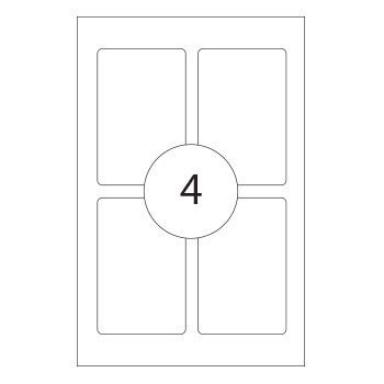 Etiquetas 053x082mm 10Fls Branco Apli 40un