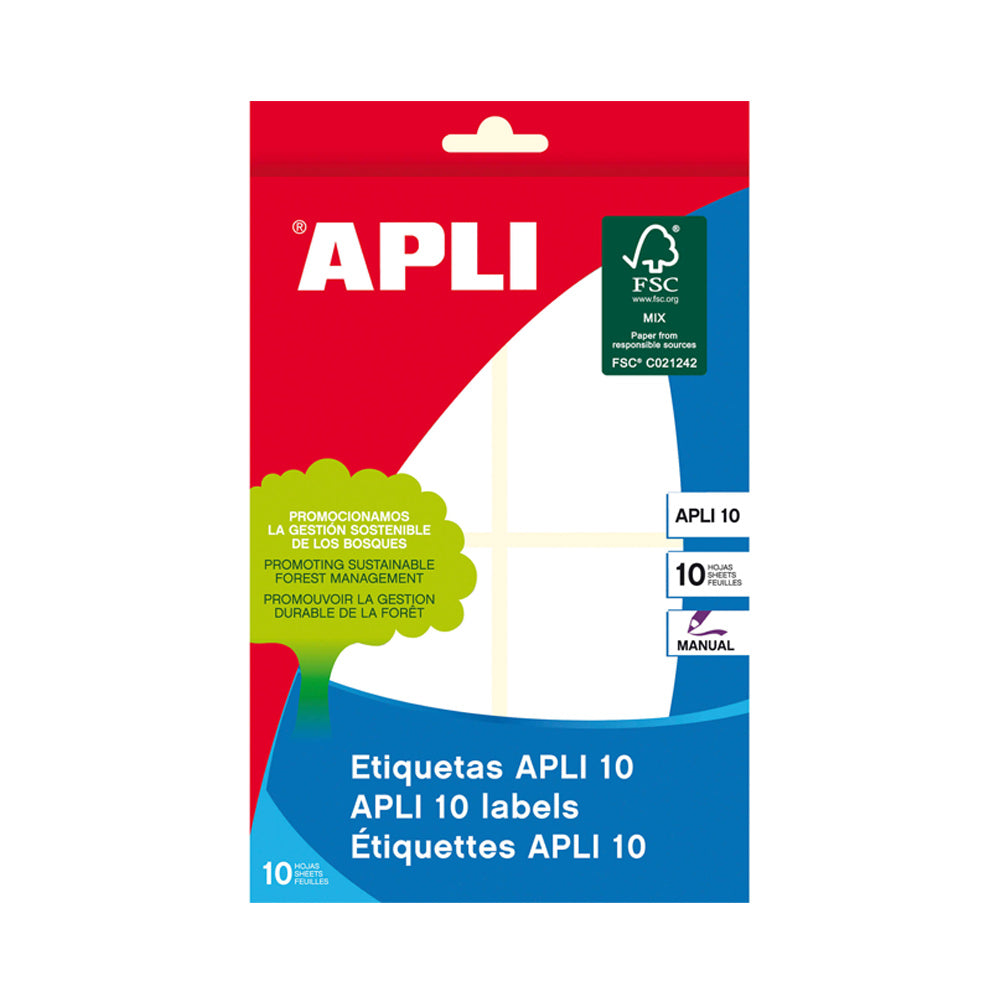 Etiquetas 053x082mm 10Fls Branco Apli 40un
