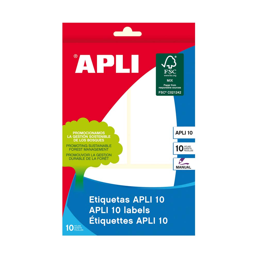 Etiquetas 053x100mm 10Fls Apli 1660 30un