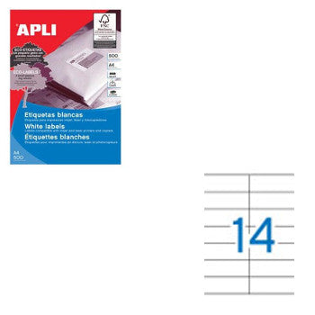 Etiquetas 105x040mm 500Fls A4 Apli 7000un