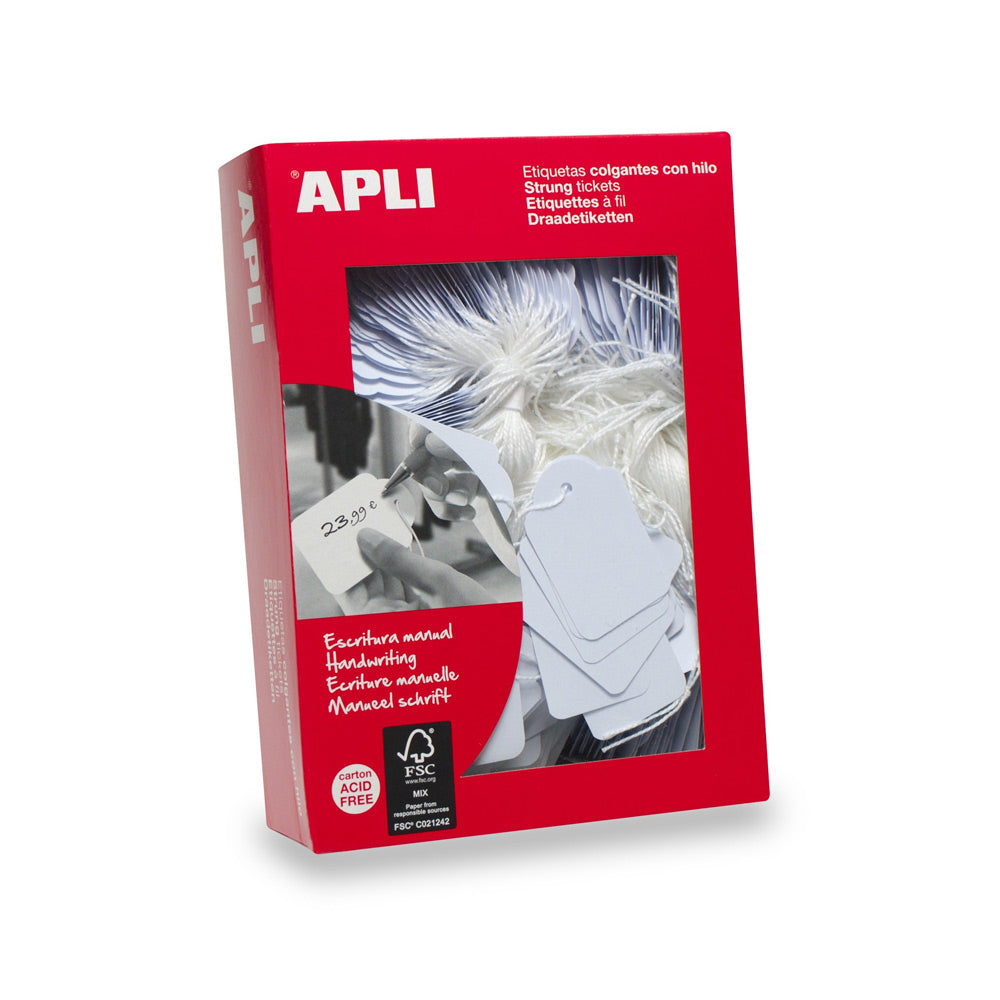 Etiquetas com Fio 36x53mm Apli 00392 500un
