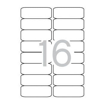 Etiquetas 099,1x034mm 500Fls A4 Apli 8000un