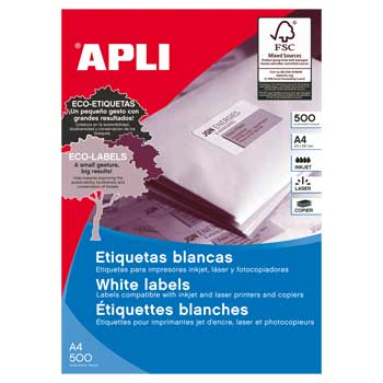 Etiquetas 105x057mm 500Fls A4 Apli 1000un