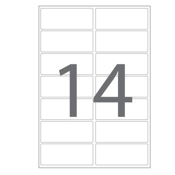 Etiquetas 099,1x038,1mm 20Fls A4 Transparente Apli 280un