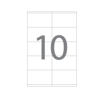 Etiquetas 105x057mm 100Fls A4 Apli 1000un
