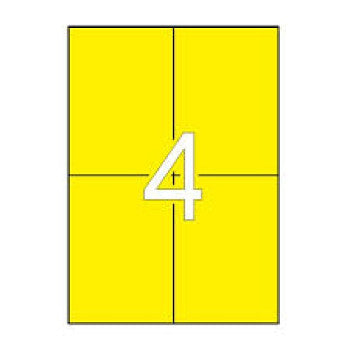 Etiquetas 105x148mm 20Fls A4 Amarelo Apli 80un