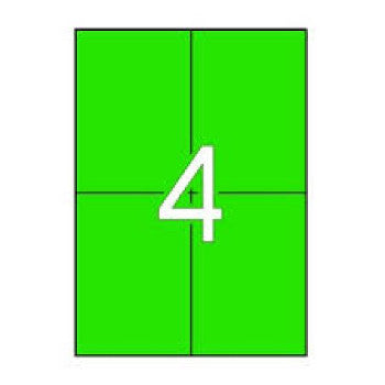 Etiquetas 105x148mm 20Fls A4 Verde Apli 80un