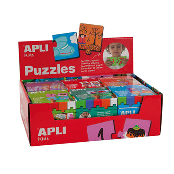 Jogo Educativo Puzzle Apli Kids Cx Expositor 6un