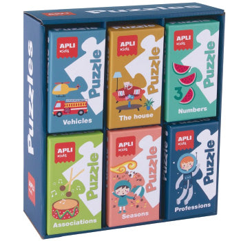 Jogo Educativo Puzzle Apli Kids Cx Expositor 6un