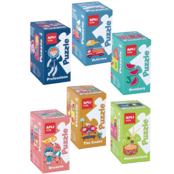 Jogo Educativo Puzzle Apli Kids Cx Expositor 6un