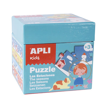 Jogo Puzzle Apli Kids Tema 4 Estações 24 Peças