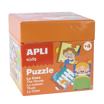 Jogo Puzzle Apli Kids Tema A Casa 24 Peças