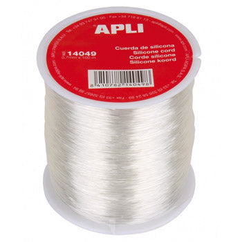 Elástico Fio Silicone Apli Transparente 7mmx100m 1un