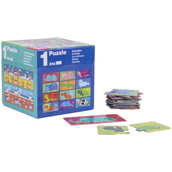 Jogo Puzzle Apli Formato Cubo 3x24 Peças