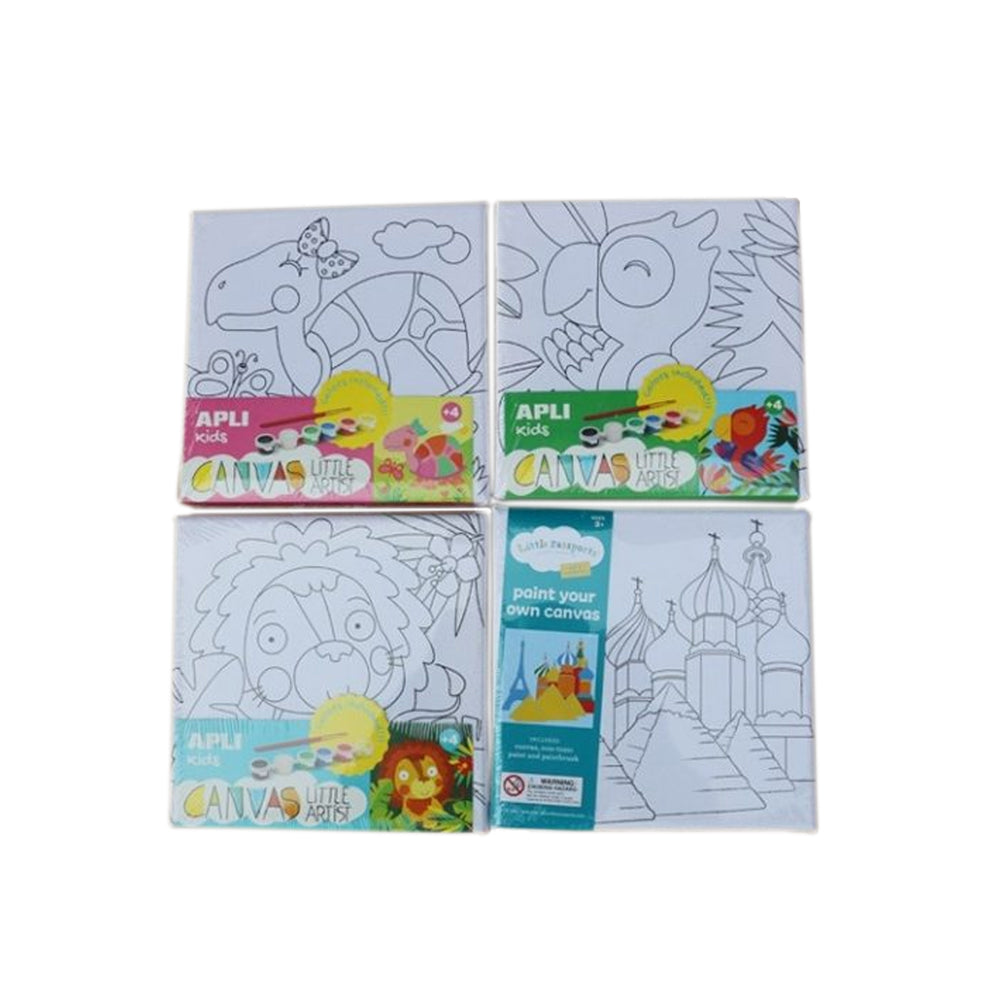 Telas Desenhos Animais 15x15cm Apli Kids Expositor 12un