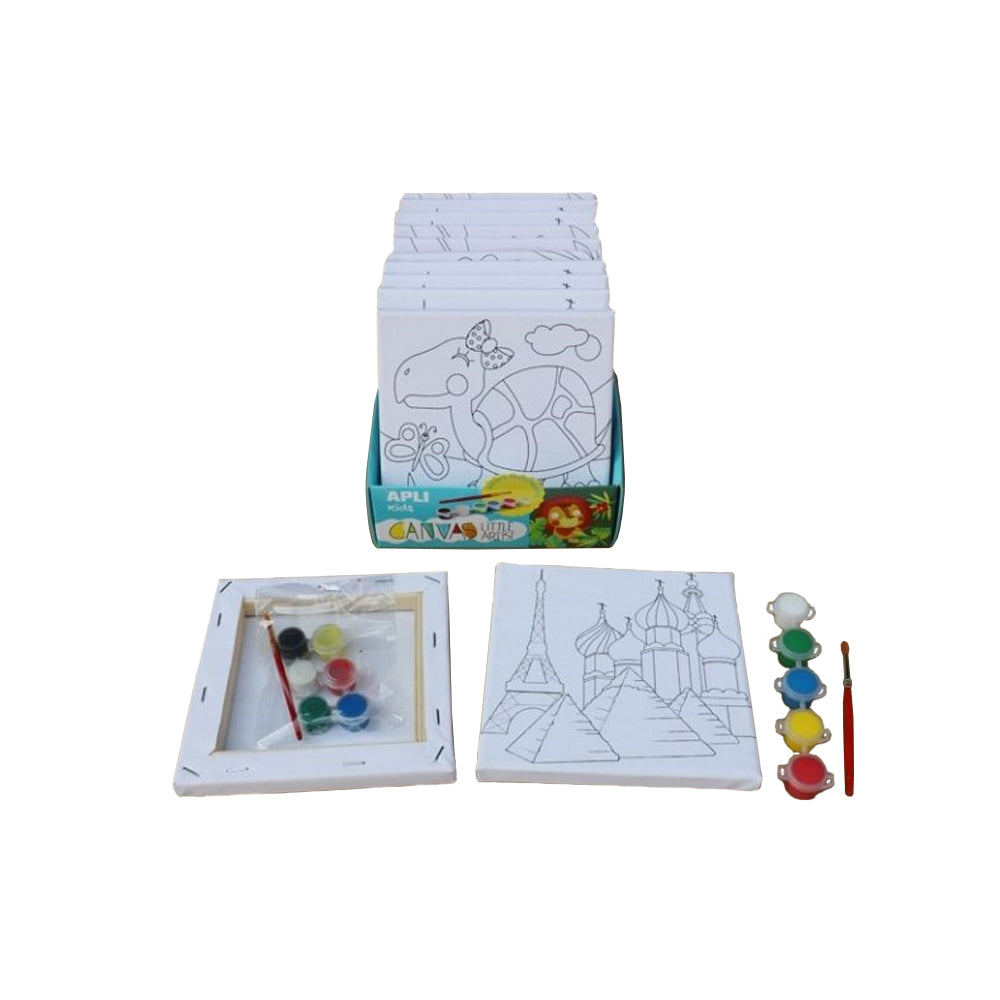 Telas Desenhos Animais 15x15cm Apli Kids Expositor 12un