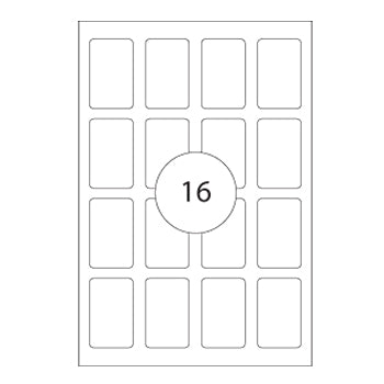 Etiquetas 025x040mm 10Fls A5 Branco Apli 160un
