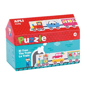 Jogo Puzzle Apli Tema Comboio 20 Peças