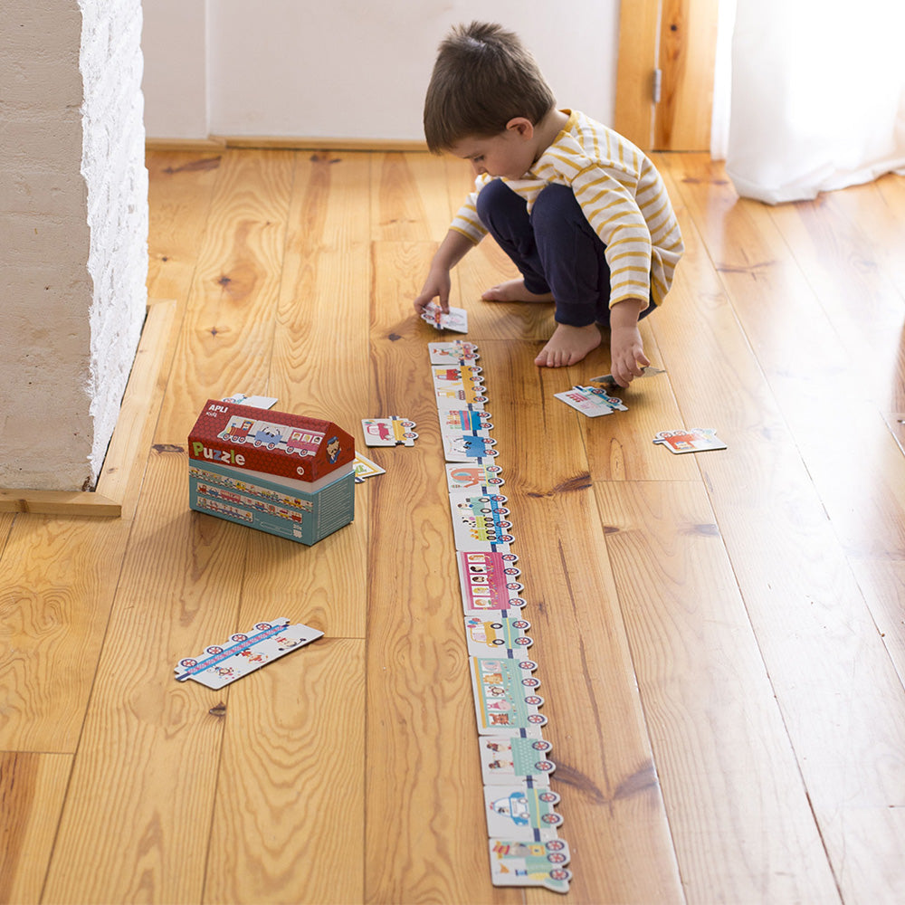 Jogo Puzzle Apli Tema Comboio 20 Peças