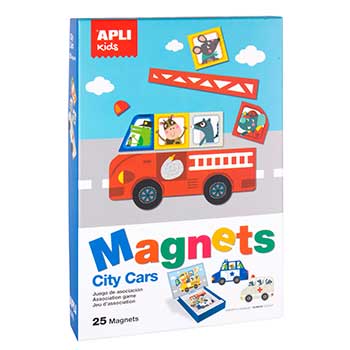 Jogo Magnéticos Carros 25 Peças