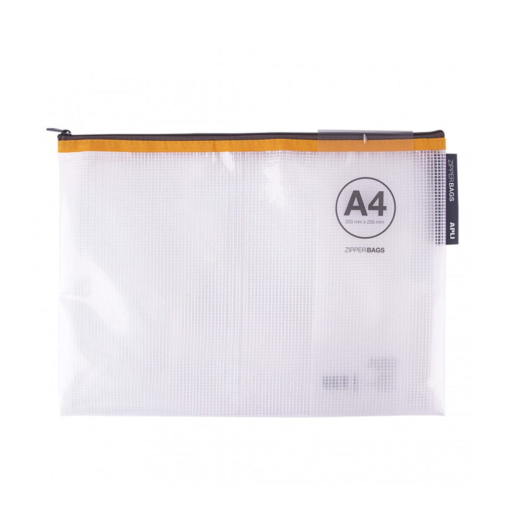 Bolsa 355x255mm A4 Fecho Correr Plástico APLI Sortido