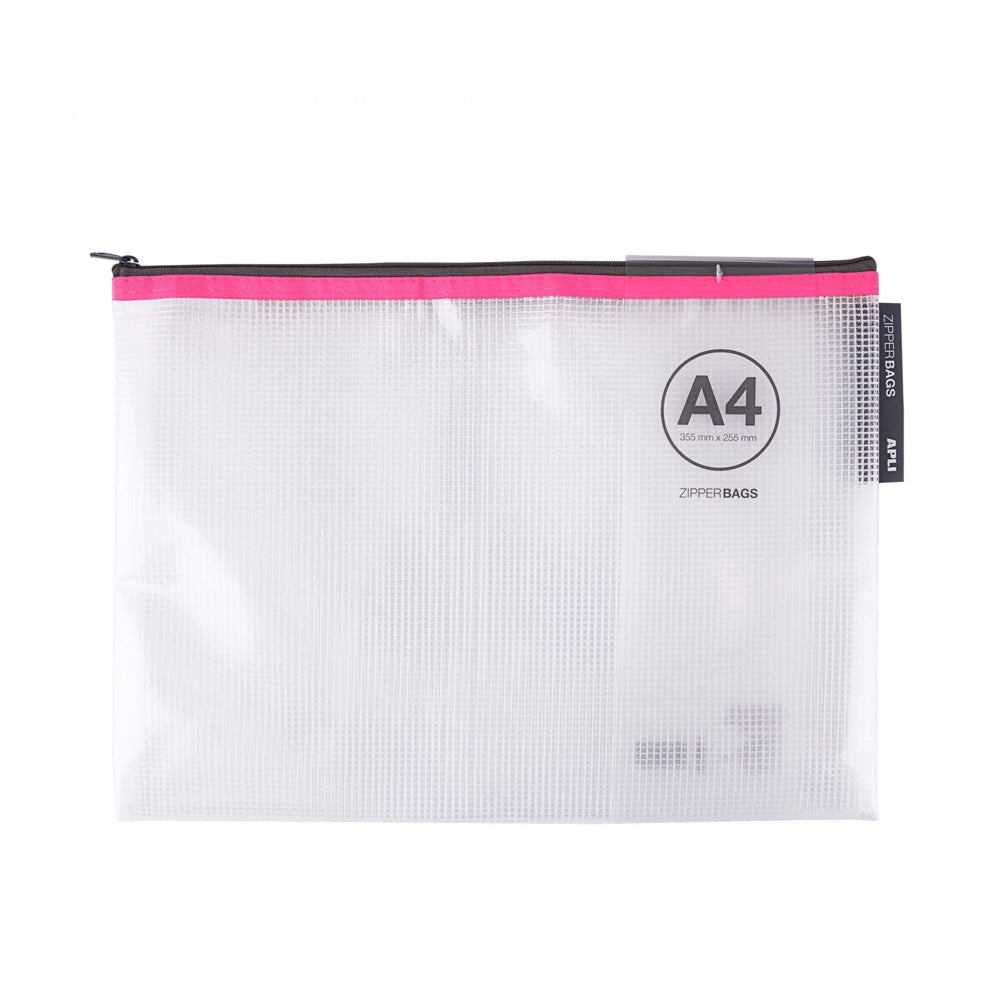 Bolsa 355x255mm A4 Fecho Correr Plástico APLI Sortido